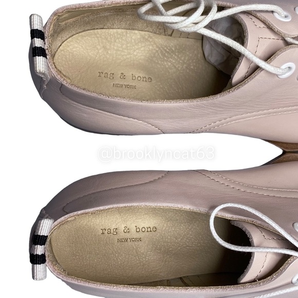rag & bone audrey shoes leather oxfords flats pink 5 - Picture 8 of 13